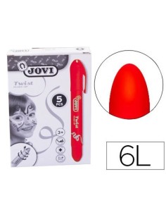 BARRA DE MAQUILLAJE JOVI TWIST MAKE-UP ROJO CAJA DE 5 UNIDADES