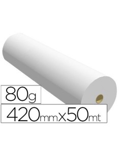 PAPEL REPROGRAFIA PARA PLOTTER 420MMX50MT 80GR IMPRESION INK-JET