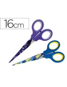 TIJERA ESCOLAR LIDERPAPEL X-GAMES 16 CM UNIDAD