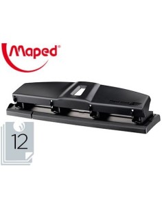 TALADRADOR MAPED ESSENTIALS METAL 4 TALADROS CAPACIDAD 12 HOJAS COLOR NEGRO