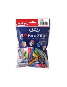 GLOBO 100% LATEX BIODEGRADABLE PARA MODELAR D26 BOLSA DE 50 UNIDADES