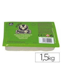 ARCILLA ARGILA SIO-2 COLOR BLANCO PAQUETE DE 1,5 KG