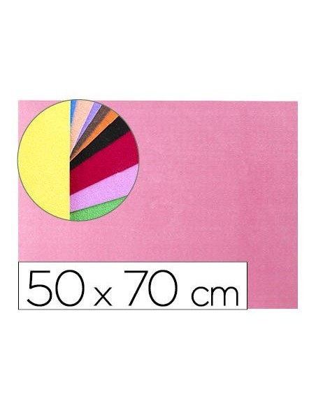 GOMA EVA LIDERPAPEL 50X70CM 60G/M2 ESPESOR 2MM TEXTURA TOALLA ROSA