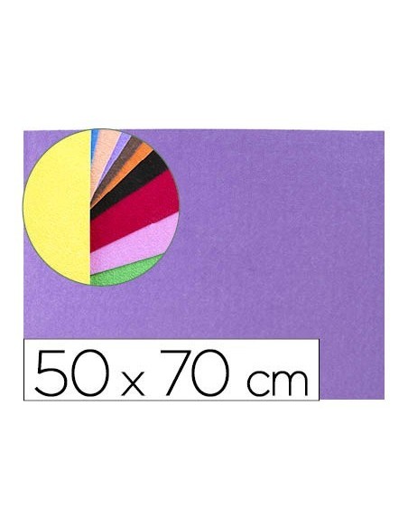 GOMA EVA LIDERPAPEL 50X70CM 60G/M2 ESPESOR 2MM TEXTURA TOALLA LILA