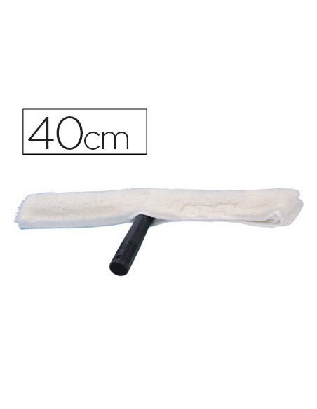 LIMPIAVENTANAS Q-CONNECT INDUSTRIAL MANGO DE PLASTICO Y HOJA LIMPIADORA DE 40 CM DE ANCHO
