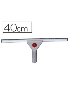 LIMPIAVENTANAS Q-CONNECT INDUSTRIAL MANGO DE ACERO Y HOJA LIMPIADORA DE PLASTICO DE 40 CM DE ANCHO