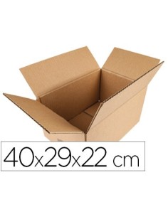 CAJA PARA EMBALAR Q-CONNECT AMERICANA MEDIDAS 400X290X220 MM ESPESOR CARTON 5 MM