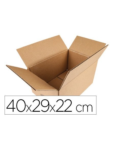 CAJA PARA EMBALAR Q-CONNECT AMERICANA MEDIDAS 400X290X220 MM ESPESOR CARTON 5 MM