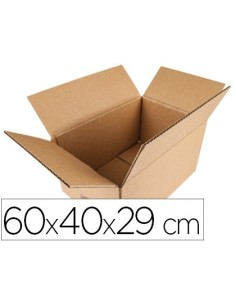 CAJA PARA EMBALAR Q-CONNECT AMERICANA MEDIDAS 600X400X290 MM ESPESOR CARTON 5 MM