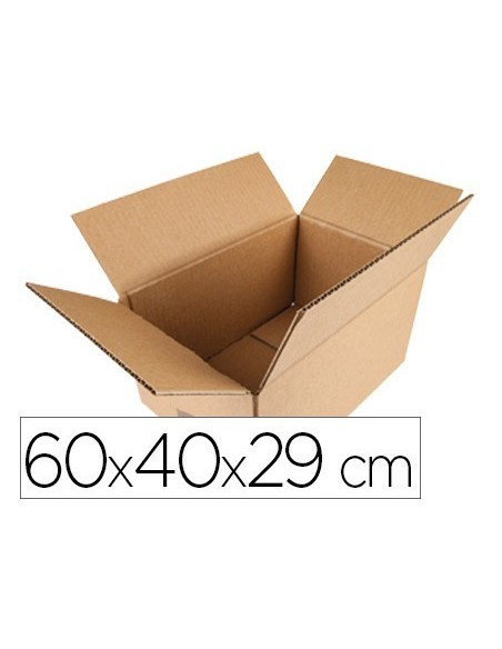 CAJA PARA EMBALAR Q-CONNECT AMERICANA MEDIDAS 600X400X290 MM ESPESOR CARTON 5 MM