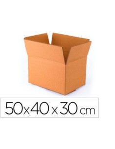 CAJA PARA EMBALAR Q-CONNECT FONDO AUTOMATICO MEDIDAS 500X400X300 MM ESPESOR CARTON 3 MM
