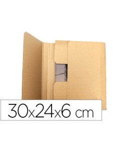 CAJA PARA EMBALAR Q-CONNECT LIBRO MEDIDAS 300X240X60 MM ESPESOR CARTON 3 MM