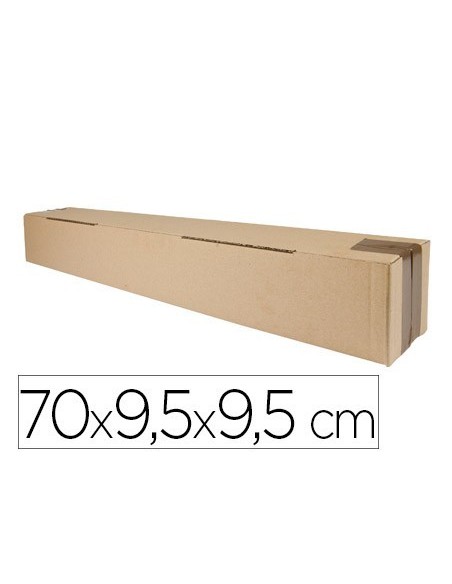 CAJA PARA EMBALAR Q-CONNECT TUBO MEDIDAS 725X95X95 MM ESPESOR CARTON 3 MM
