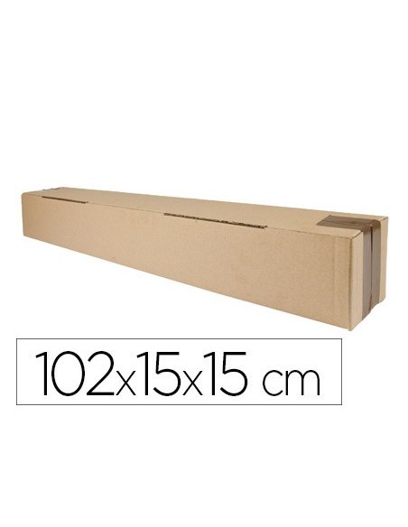 CAJA PARA EMBALAR Q-CONNECT TUBO MEDIDAS 1020X150X150 MM ESPESOR CARTON 3 MM