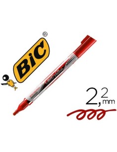 ROTULADOR BIC VELLEDA LIQUID POCKET PUNTA REDONDA 2,2 MM ROJO