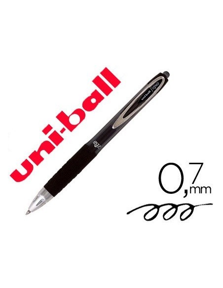 BOLIGRAFO UNI-BALL ROLLER UMN-207 RETRACTIL 0,7 MM COLOR NEGRO