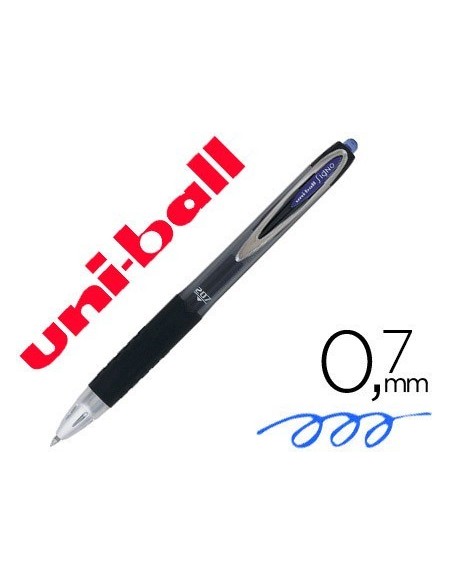 BOLIGRAFO UNI-BALL ROLLER UMN-207 RETRACTIL 0,7 MM COLOR AZUL