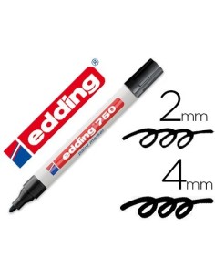 ROTULADOR EDDING PUNTA FIBRA 750 NEGRO PUNTA REDONDA 2-4 MM
