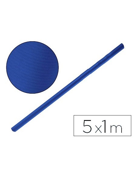PAPEL KRAFT LIDERPAPEL AZUL AZURITA ROLLO 5X1 MT