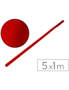 PAPEL KRAFT LIDERPAPEL ROJO CHERRY ROLLO 5X1 MT