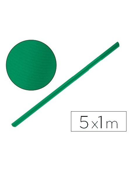 PAPEL KRAFT LIDERPAPEL VERDE MUSGO ROLLO 5X1 MT