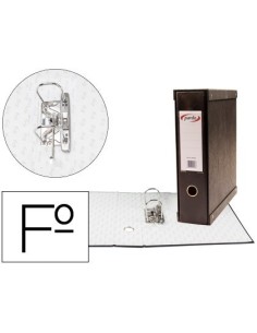 MODULO PARDO 1 ARCHIVADORES DE PALANCA FOLIO 2 ANILLAS DE 70 MM NEGRO 350X100X290 MM