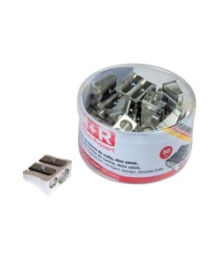 SACAPUNTAS M+R 211 METALICO 2 USOS CUÑA BOTE DE 30 UNIDADES