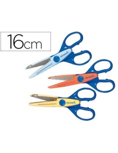 TIJERA ESCOLAR LIDERPAPEL CORTES EN ZIG-ZAG, ONDAS PEQUEÑAS Y ONDAS GRANDES UNIDAD