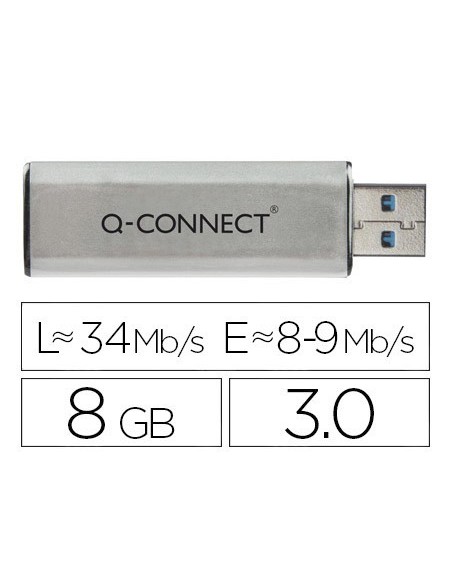 MEMORIA USB Q-CONNECT FLASH 8 GB 3.0