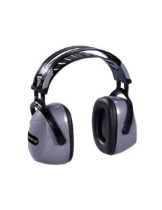 CASCO ANTIRUIDO DELTAPLUS CON OREJERAS AJUSTABLE EN ALTURA NORMA SNR 30 DB COLOR GRIS-NEGRO