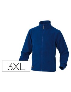 CHAQUETA DELTAPLUS POLAR CON CRREMALLERA 2 BOLSILLOS COLOR AZUL TALLA 3XL