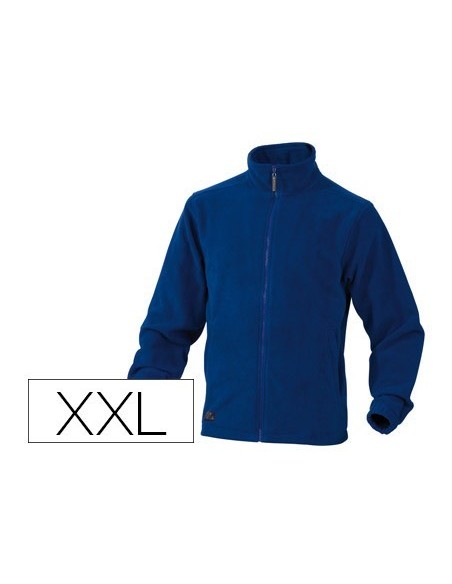 CHAQUETA DELTAPLUS POLAR CON CREMALLERA 2 BOLSILLOS COLOR AZUL TALLA XXL