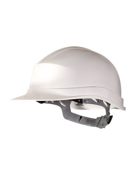 CASCO DE PROTECCION DELTAPLUS POLIETILENO ESPECIAL PARA OBRA Y TRABAJOS ELECTRICOS DE BAJA TENSION COLOR BLANCO