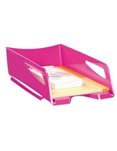 BANDEJA SOBREMESA CEP MAXI DE GRAN CAPACIDAD PLASTICO ROSA 386X270X115 MM