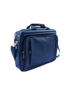 MALETIN PARA PORTATIL Q-CONNECT 15,5" AZUL 1 ASA 1 BOLSILLO EXTERIOR MEDIDAS 390X310X120 MM