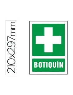 PICTOGRAMA SYSSA SEÑAL DE BOTIQUIN EN PVC 210X297 MM