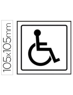 PICTOGRAMA SYSSA SEÑAL DE MINUSVALIDOS EN PVC 105X105 MM
