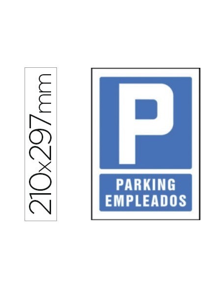 PICTOGRAMA SYSSA SEÑAL DE PARKING EMPLEADOS EN PVC 210X297 MM