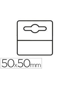 ETIQUETA COLGADOR ADHESIVA 3L OFFICE EN PVC 50X50 MM PACK DE 1000 UNIDADES