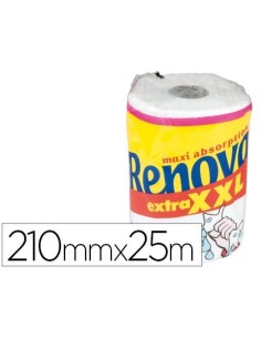 PAPEL DE COCINA RENOVA JUMBO ULTRA ABSORBENTE 42G/M2 ANCHO 210MM LARGO 25M