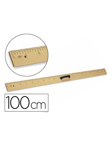 REGLA PARA ENCERADO FAIBO DE PLASTICO IMITACION MADERA 100 CM