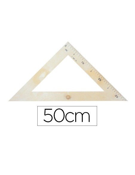 ESCUADRA PARA ENCERADO FAIBO PLASTICO IMITACION MADERA 50 CM