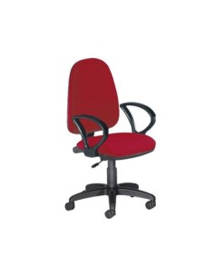 SILLA ROCADA CON BRAZOS COLOR BURDEOS DIAMETRO BASE 610 MM RESPALDO DE 490 MM X 420 MM