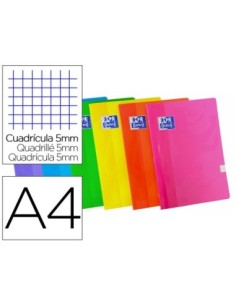LIBRETA ESCOLAR OXFORD 48 H DIN A4 CUADRO 5 MM COLORES SURTIDOS