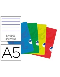 LIBRETA ESCOLAR OXFORD OPENFLEX TAPA FLEXIBLE OPTIK PAPER 48 HOJAS DIN A5 RAYADO HORIZONTAL COLORES SURTIDOS
