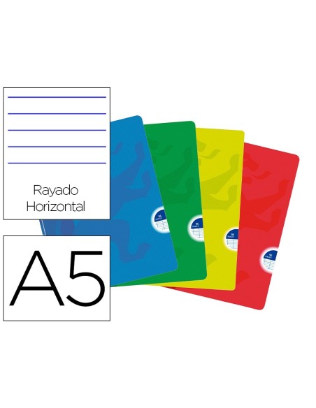 LIBRETA ESCOLAR OXFORD OPENFLEX TAPA FLEXIBLE OPTIK PAPER 48 HOJAS DIN A5 RAYADO HORIZONTAL COLORES SURTIDOS