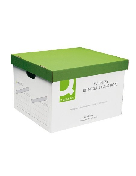 CAJON Q-CONNECT CARTON PARA 4 CAJAS ARCHIVO DEFINITIVO FOLIO MONTAJE AUTOMATICO MEDIDAS INTERIOR 295X383X430MM