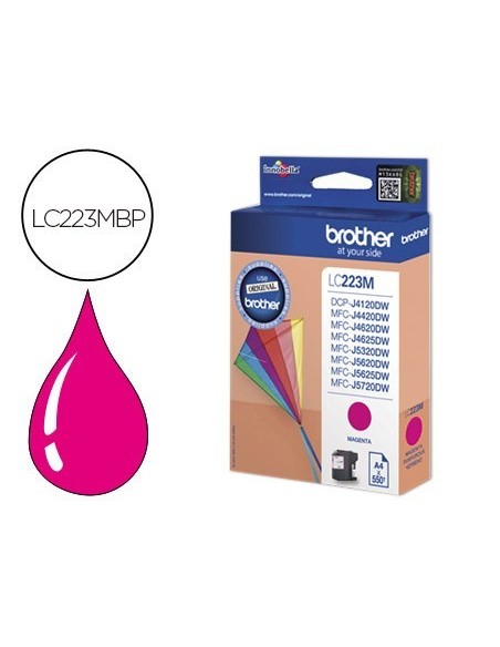 INK-JET BROTHER LC-223CBP MAGENTA DCP4120DW MFCJ4420DW MFCJ4620DW MFCJ5320DW 550 PAG