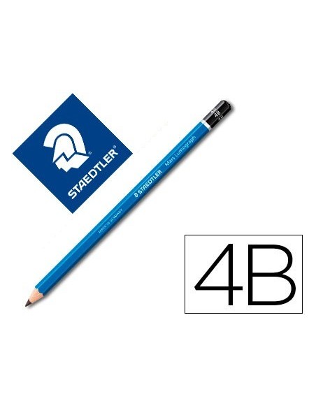 LAPICES DE GRAFITO STAEDTLER MARS LUMOGRAPH 100 4B UNIDAD