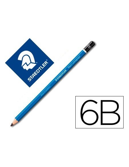 LAPICES DE GRAFITO STAEDTLER MARS LUMOGRAPH 100 6B UNIDAD